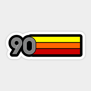 Retro 1990 Styleuniversal Sticker